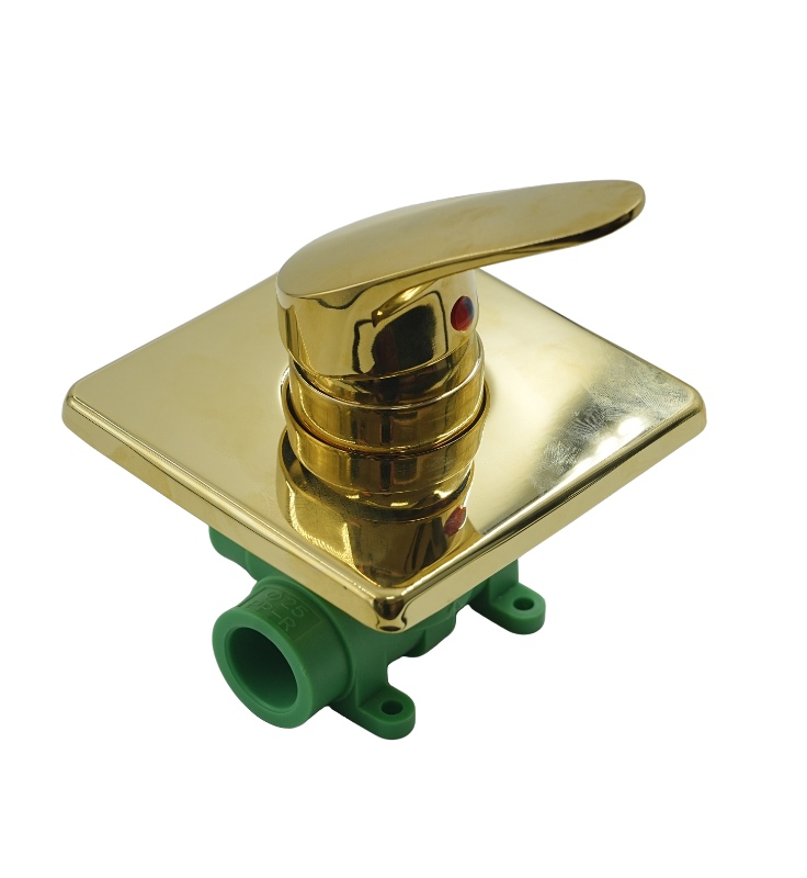 PPR Drei-Wege-Brausemischer Gold